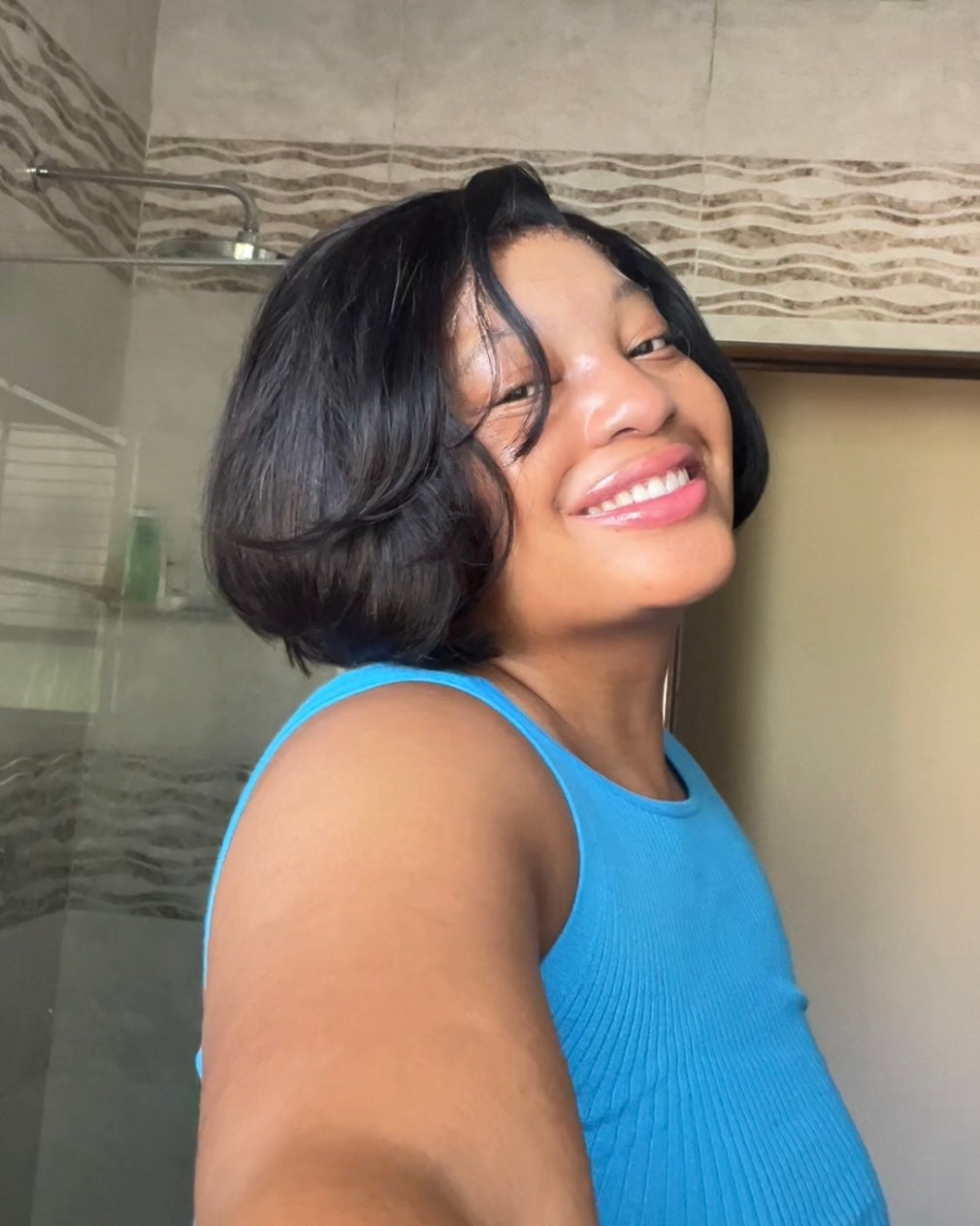 DOUBLE DRAWN LAYERED BOB -hd lace wig