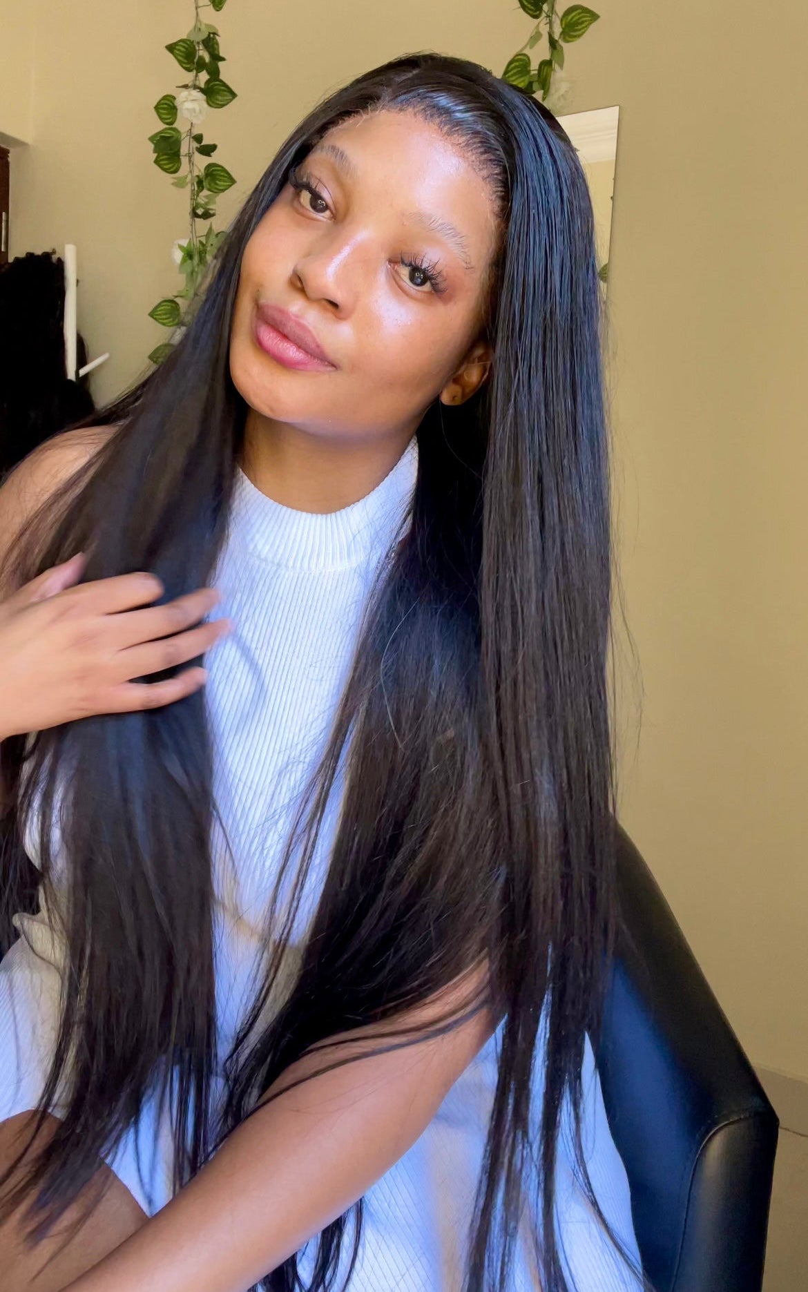 INCHES BABE - Glueless raw hd straight premium wig